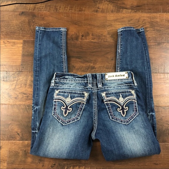 Rock Revival Denim - Rock Revival Allegra Ankle Skinny Jeans Size 29